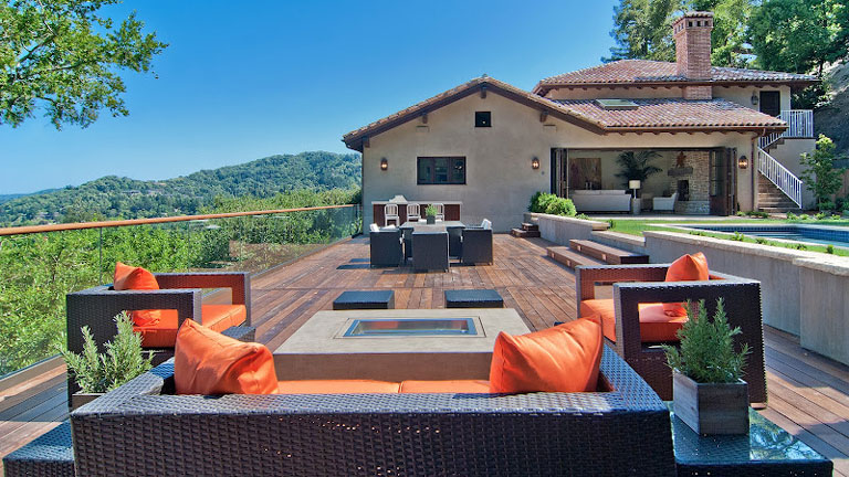 amazing deck with an unreal view