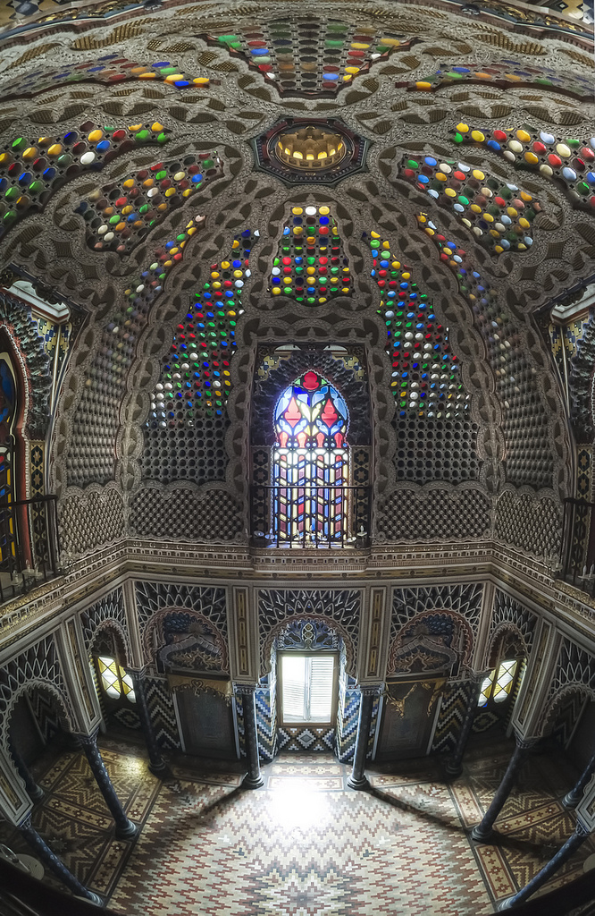 colourful castle italy