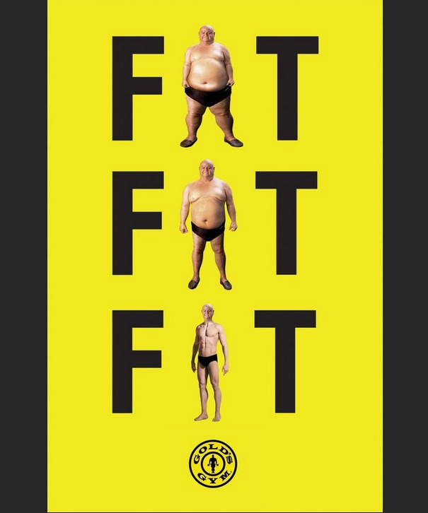 Such a great print ad - Gold's Gym