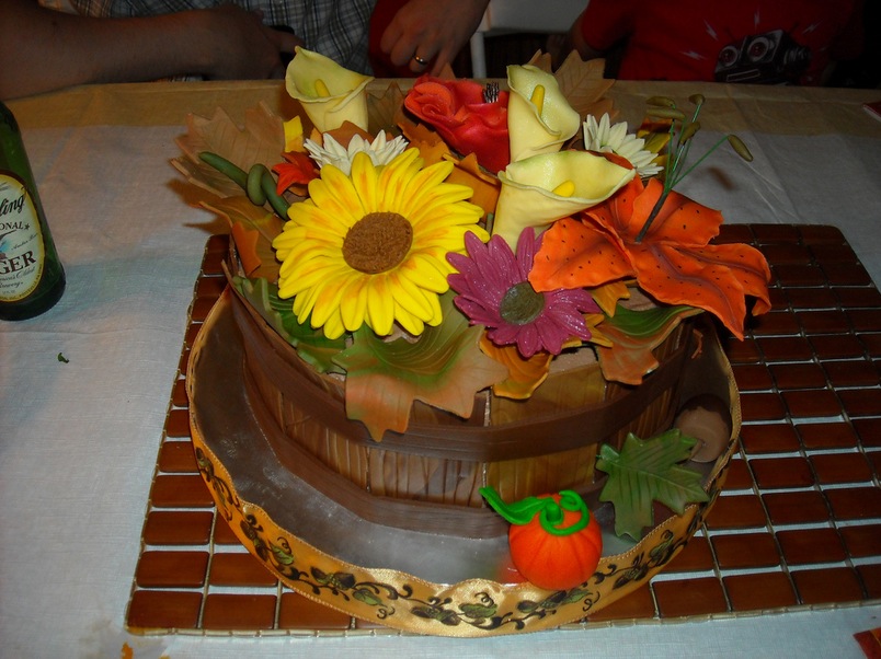 Chocolaty Thanksgiving Cake