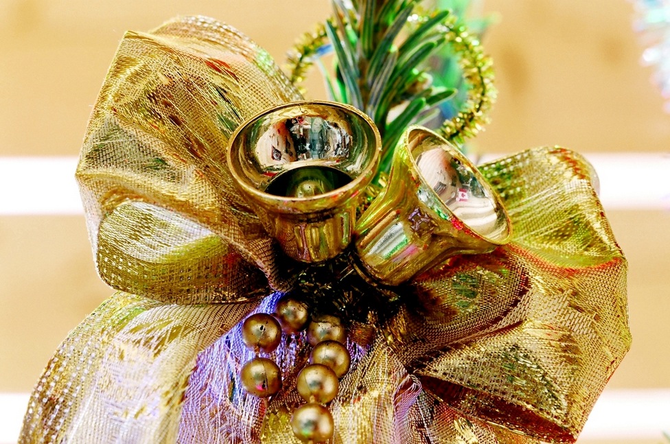 Colorful Christmas bells