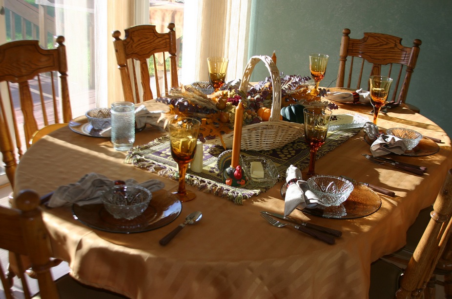 Thanksgiving table setting