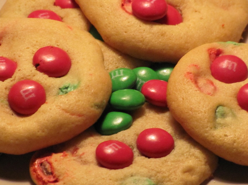 M&M Christmas Cookies