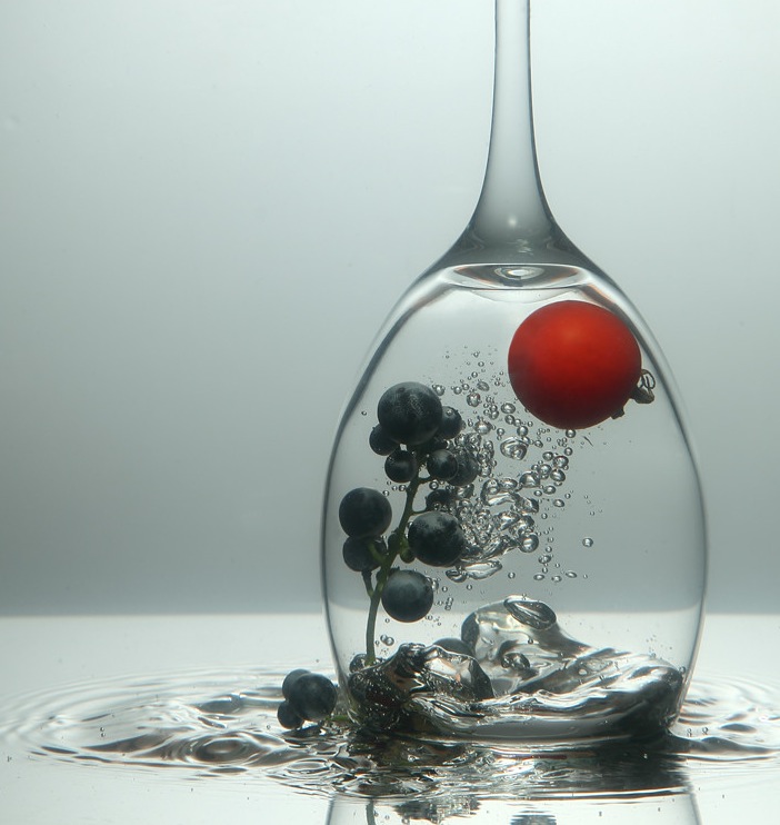 Grapes in the glass