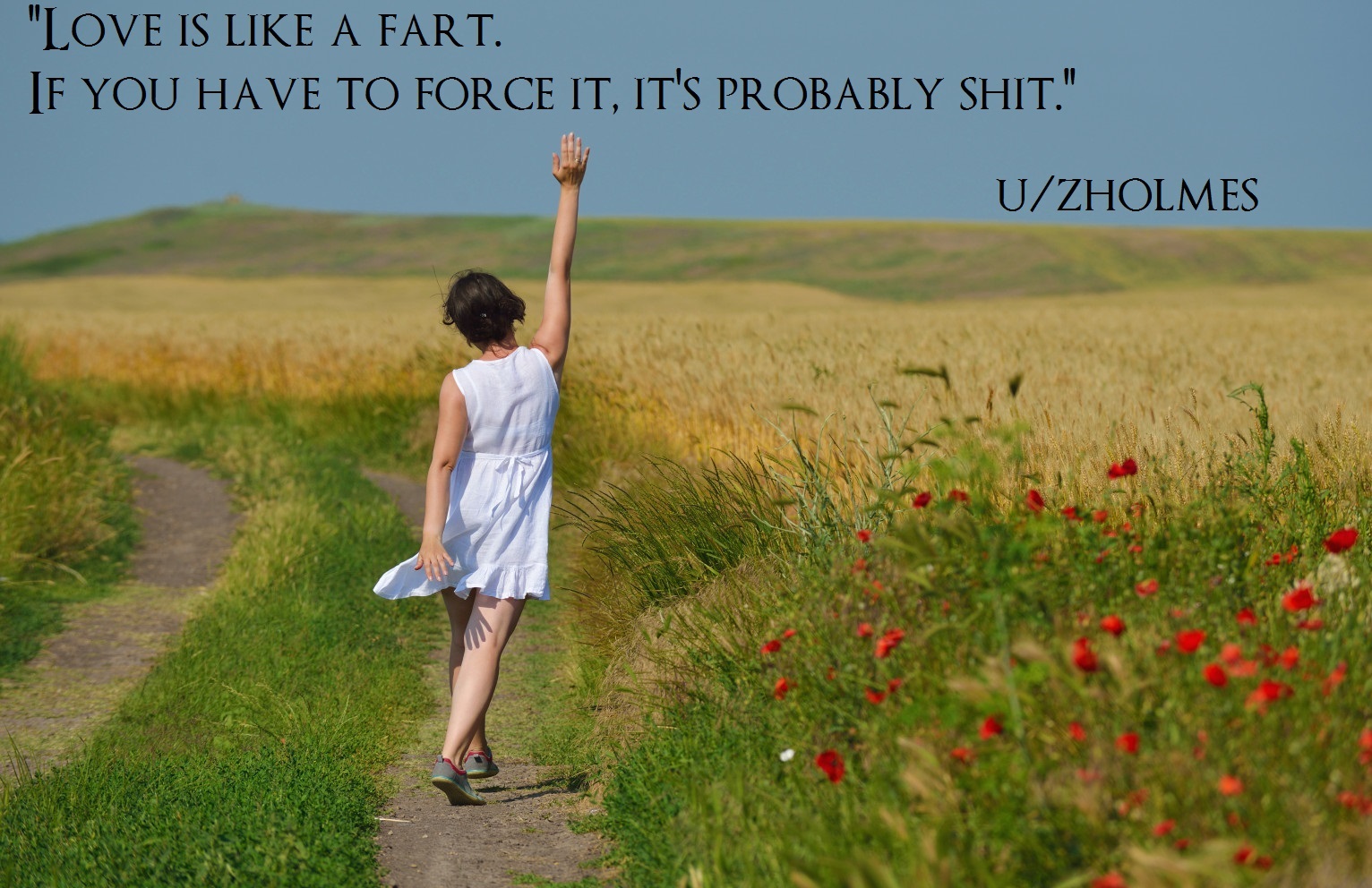 love is like a fart