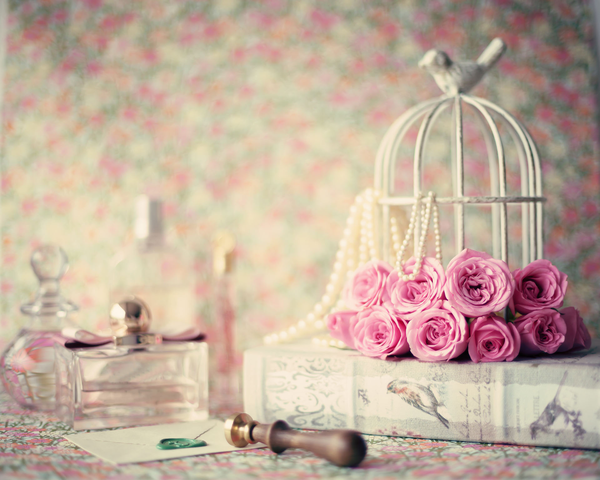 Girly vintage still life