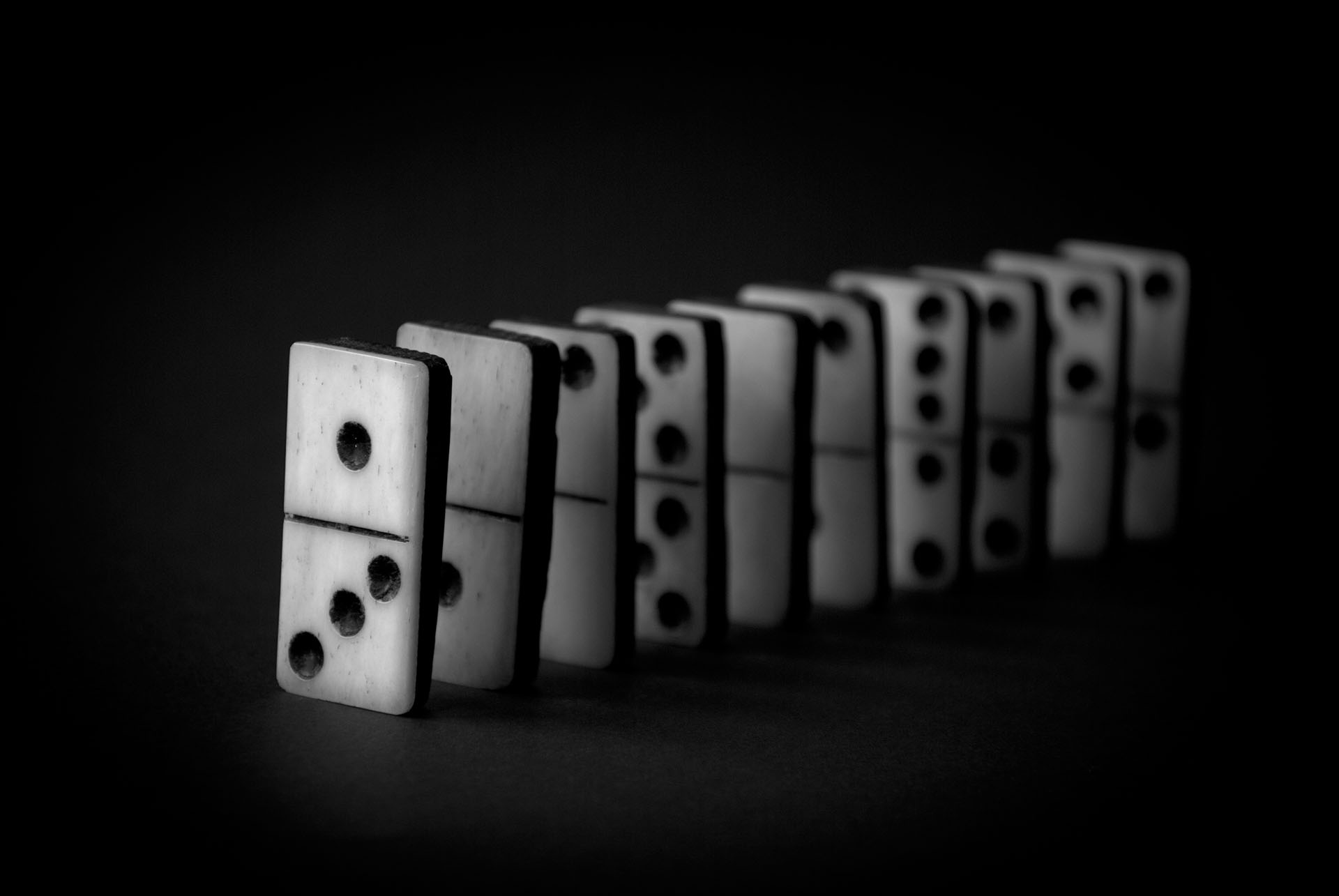 Still life series- old dominoes