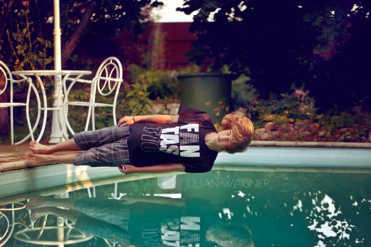 falling:jumping in the pool