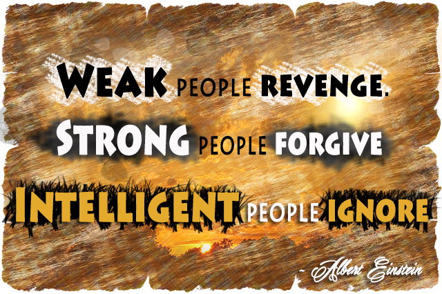 Weak people revenge