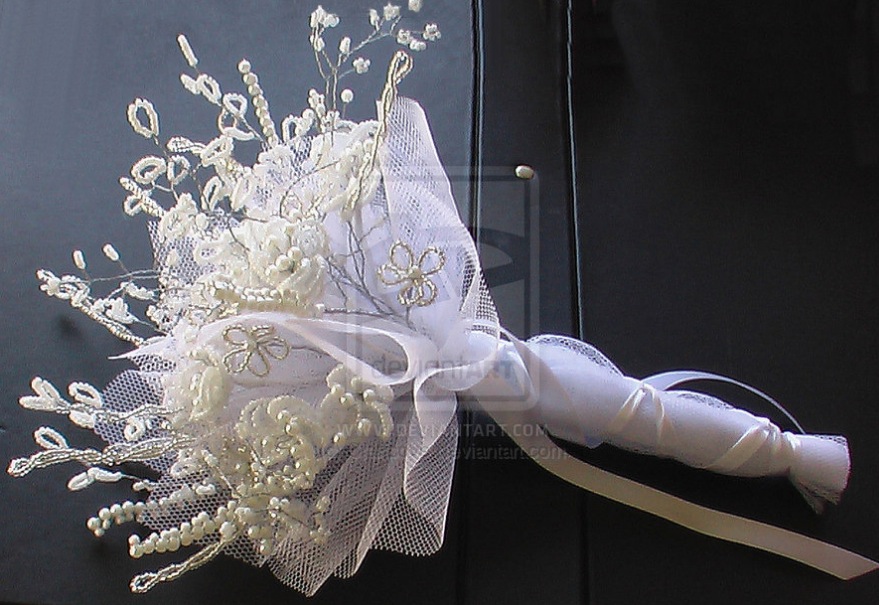 beaded wedding bouquet 2