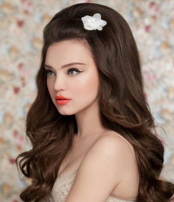 Big bridal hairstyle