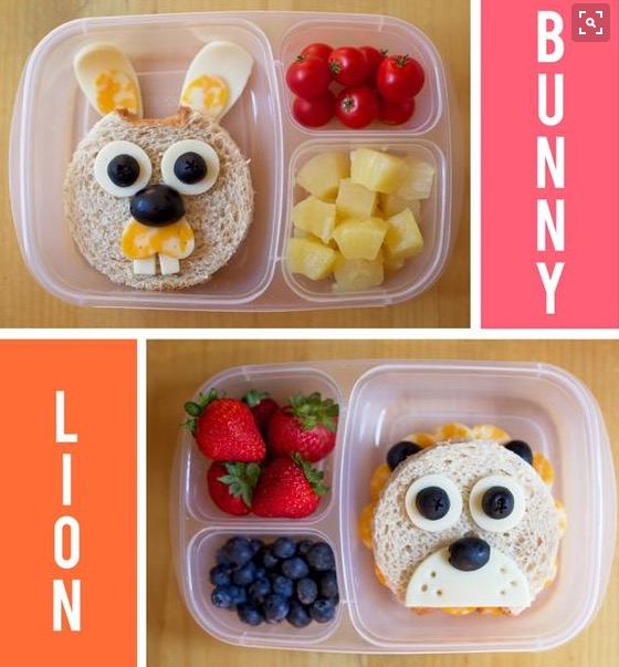 Bunny and Lion Lunch idea