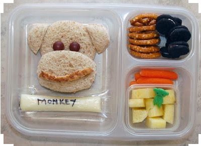 Letter M (Monkey) lunch idea