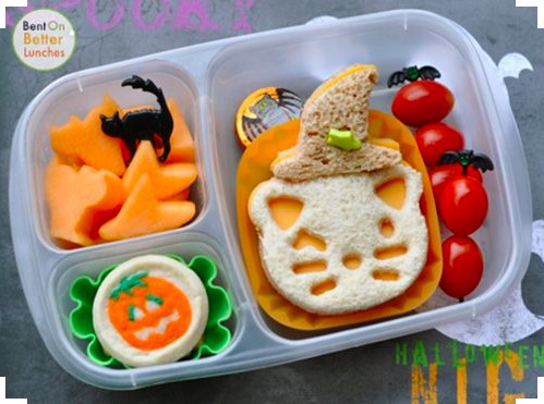 Witchy Kitty Halloween Lunch box
