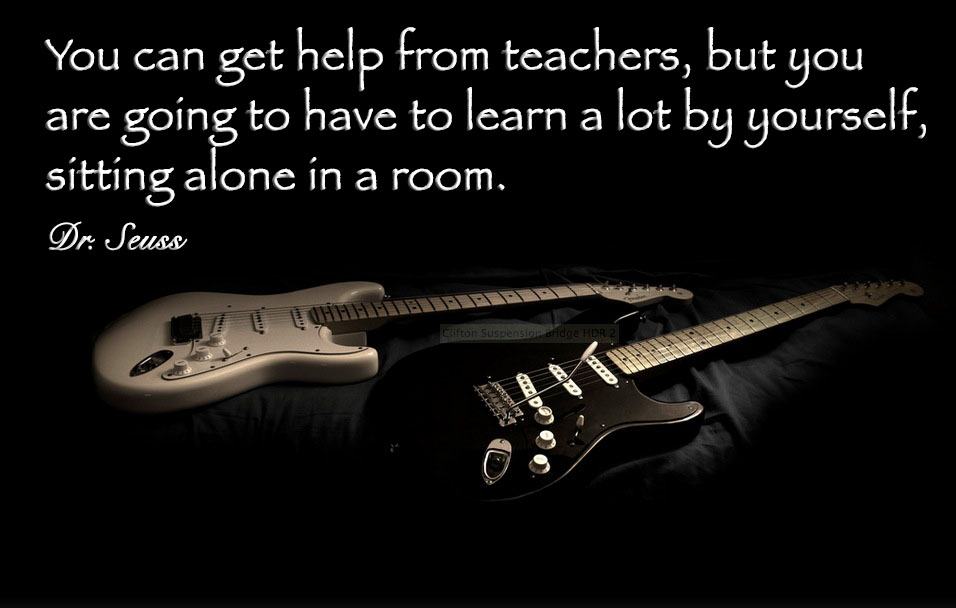 You can get help from teachers, but you are going to have to learn a lot by yourself, sitting alone in a room
