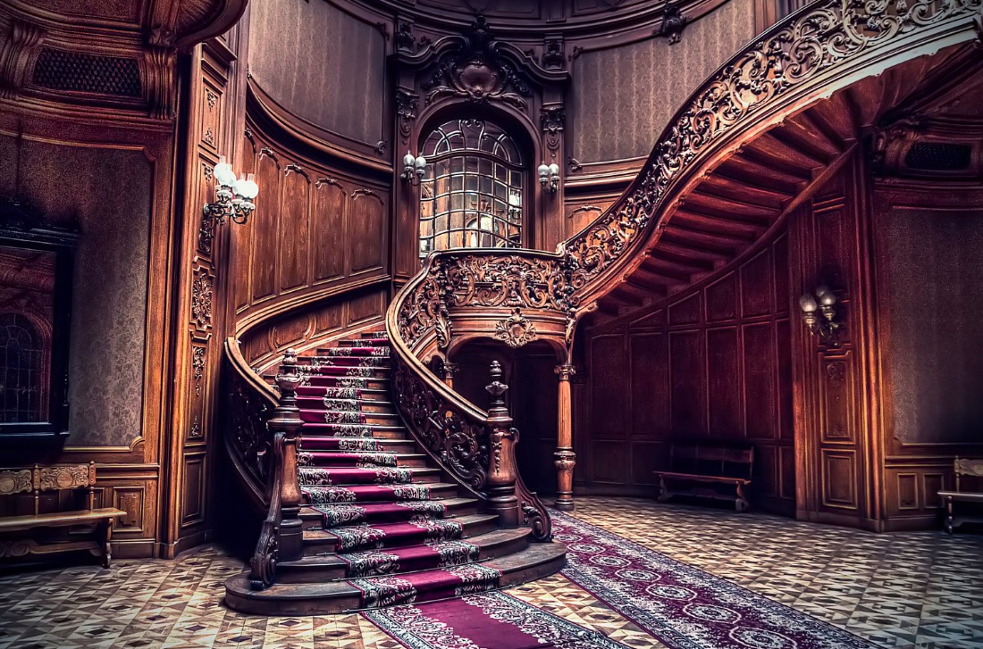 Intricate Wood Staircase