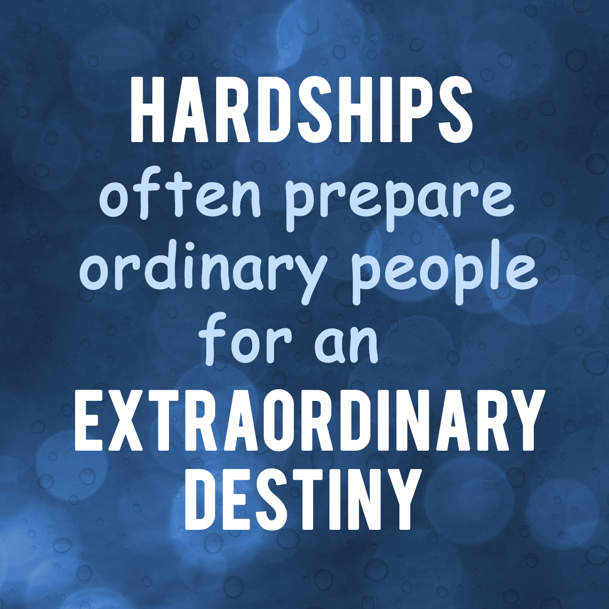 extraordinary destiny