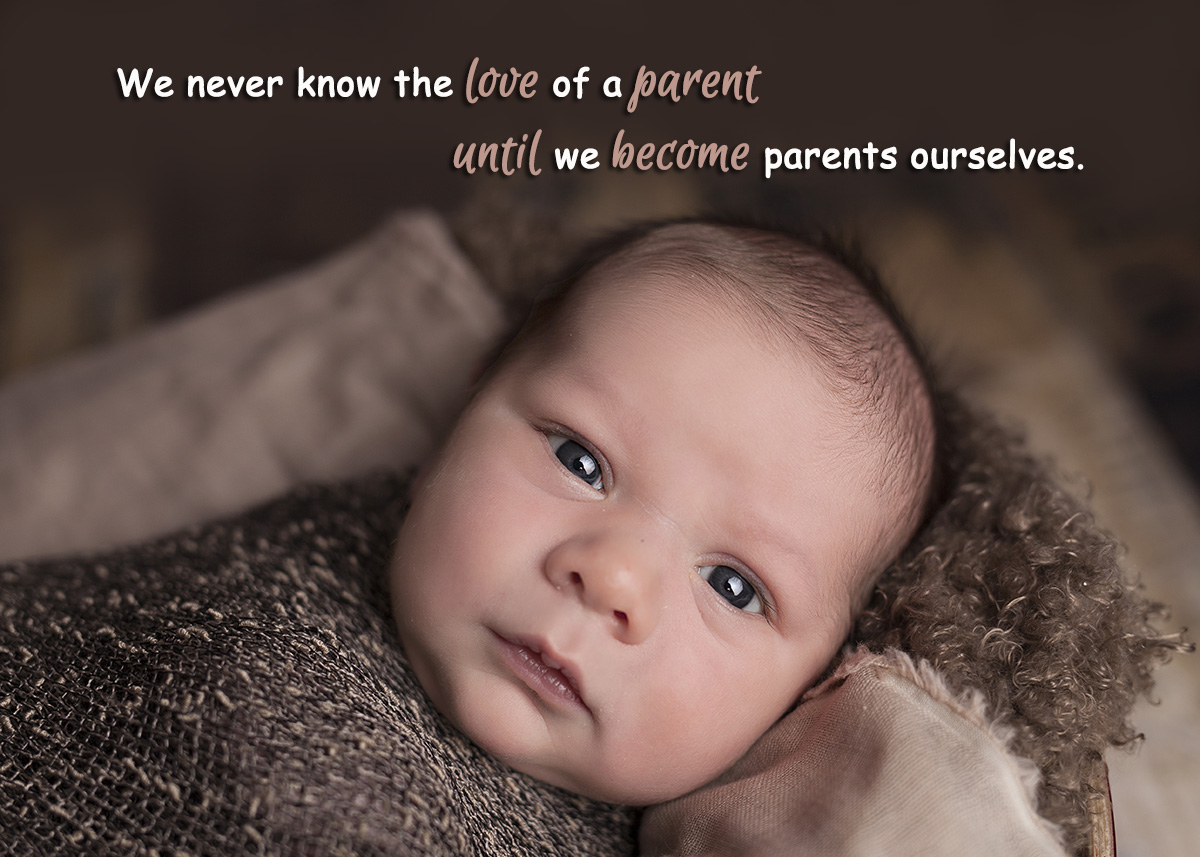 We never know the love of a parent