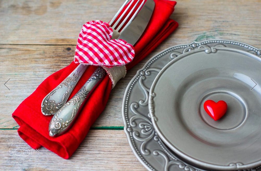 Saint Valentines day in vintage style