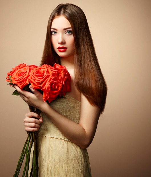 portrait-of-beautiful-dark-haired-woman-with-flowers