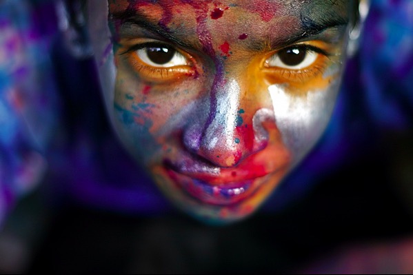Holi Festival Face