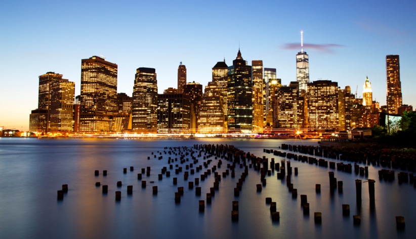 New York at dusk