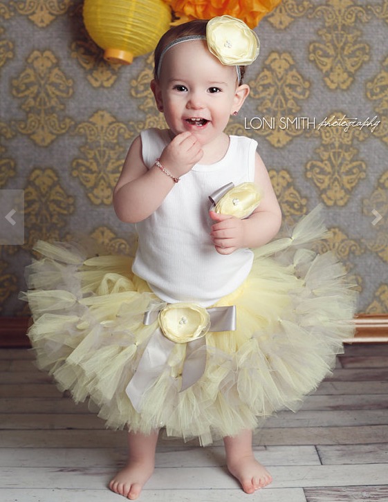 Baby girls Birthday Tutu Dress Outfit