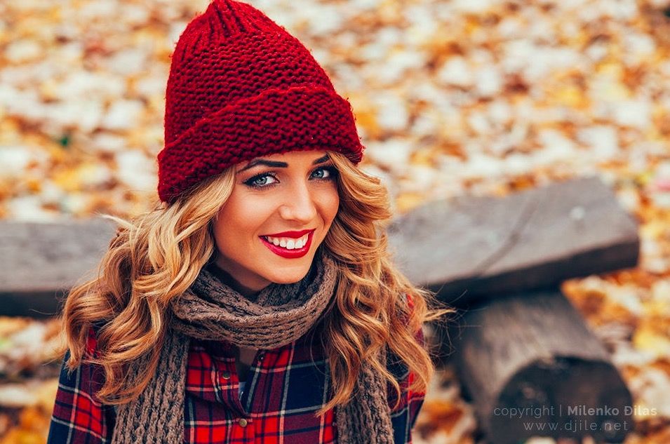Happy blonde portrait