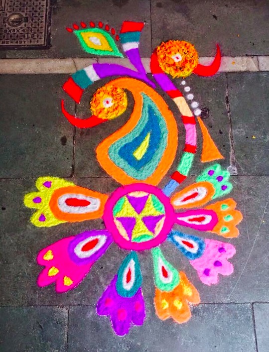 geometric-peacock-rangoli