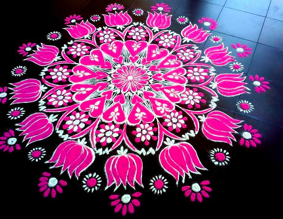 lotus-flower-rangoli