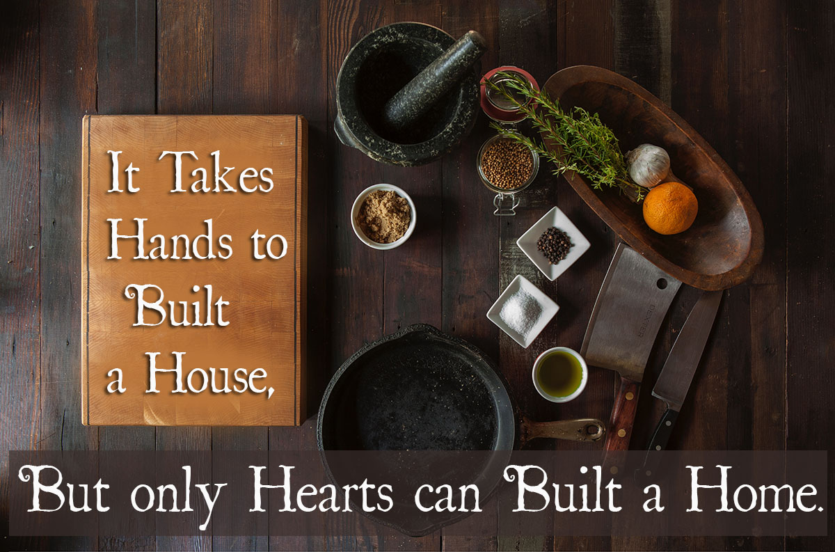 It takes hands to built a house