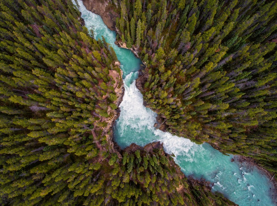 Lower Sunwapta Falls, Jasper National Park