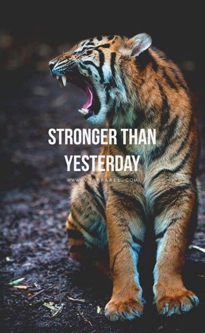 Stronger than yesterday