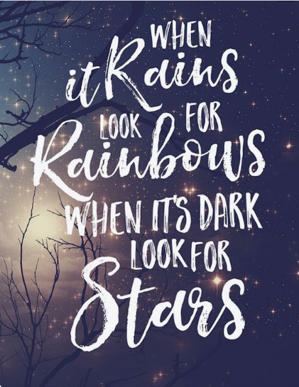 When it rains look for rainbow