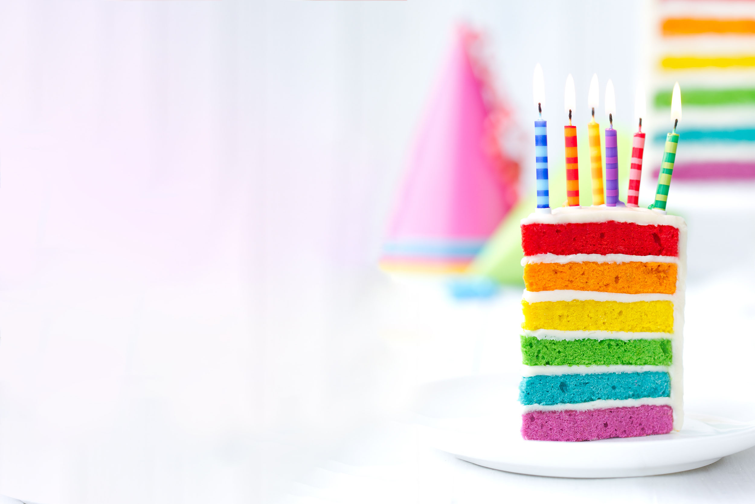 Rainbow birthday cake