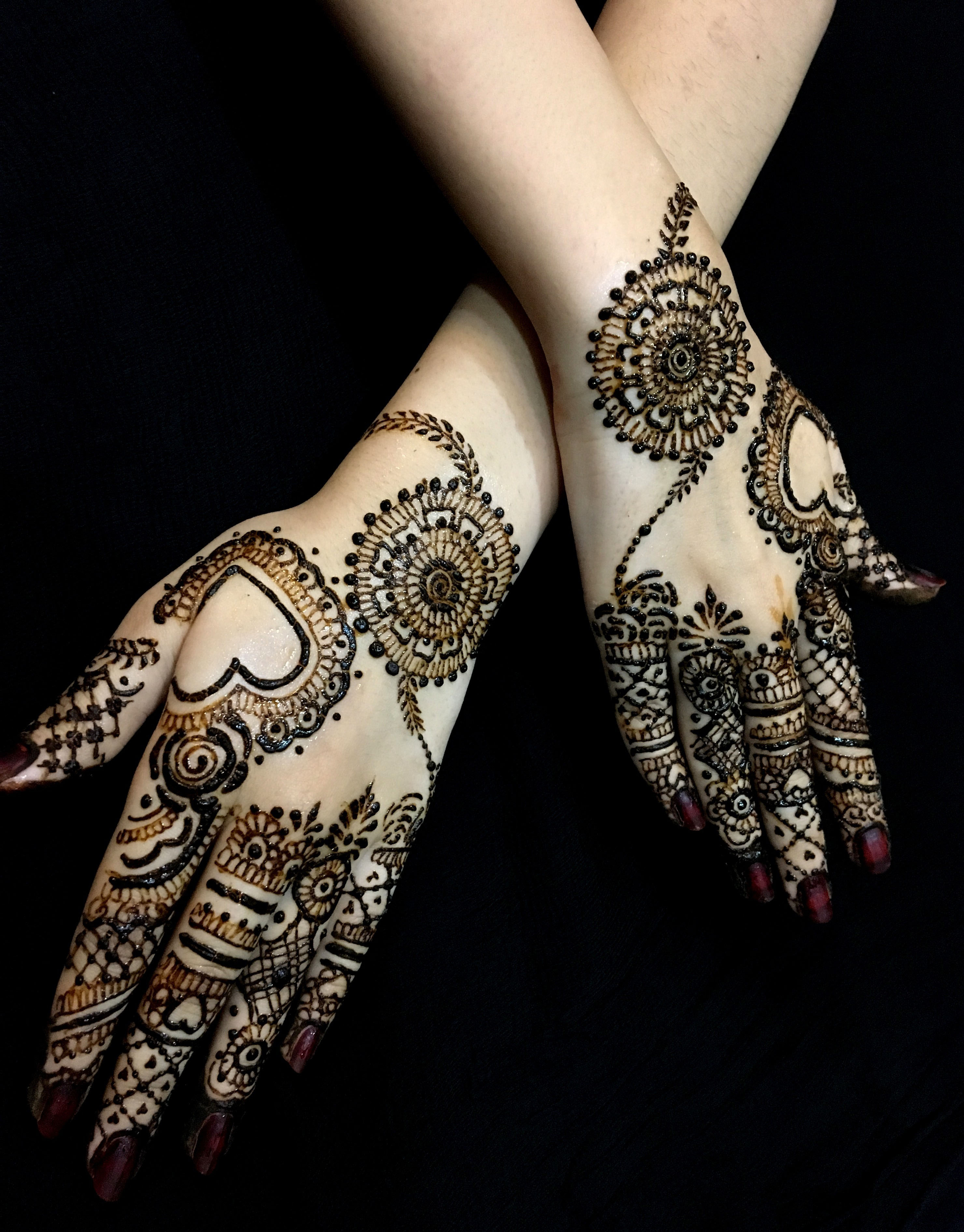 Beautiful Mehendi Design on hands