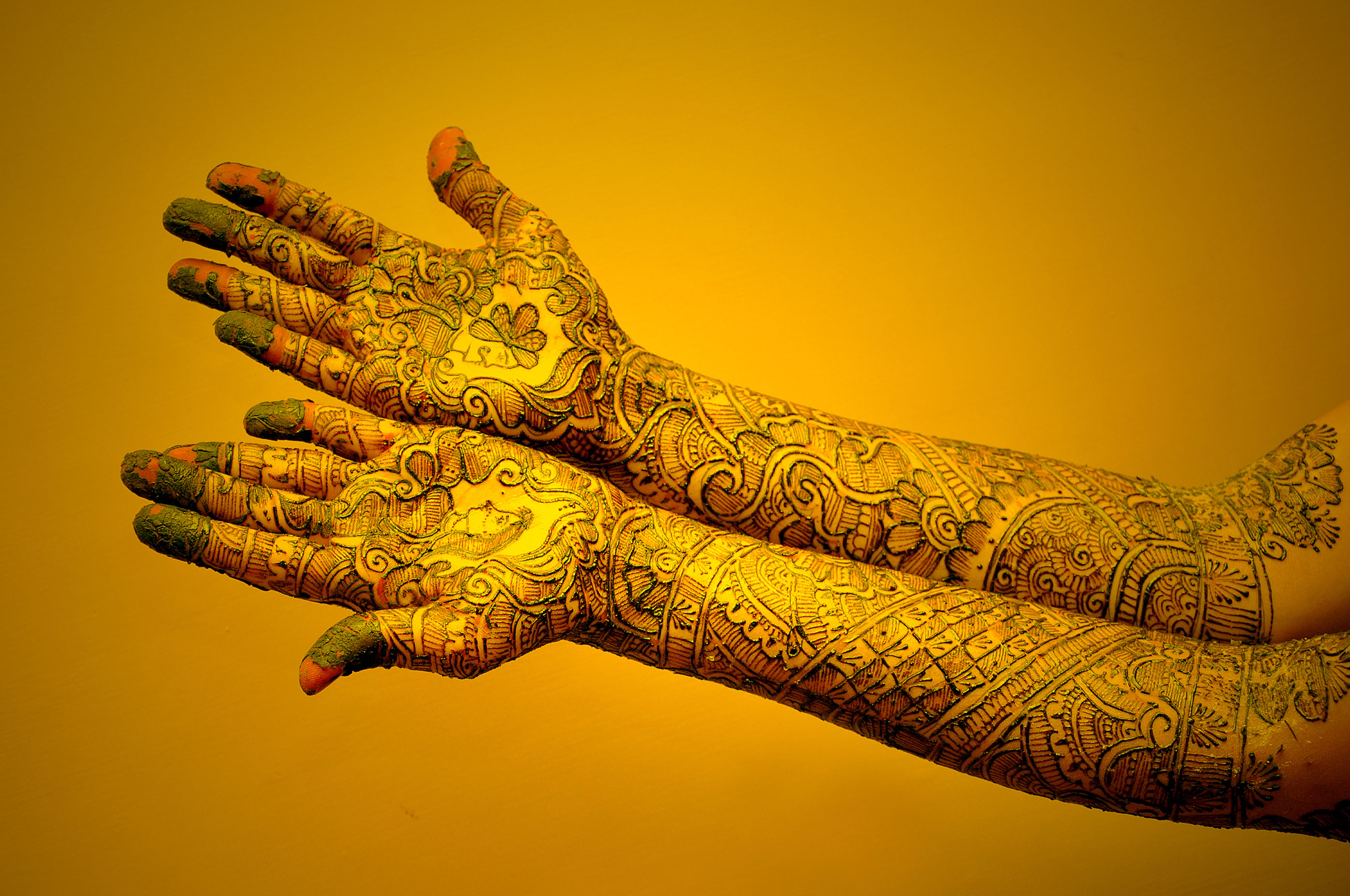 Mehandi hands Design for Bride