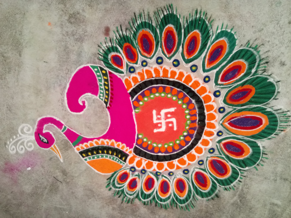 indian festival rangoli design