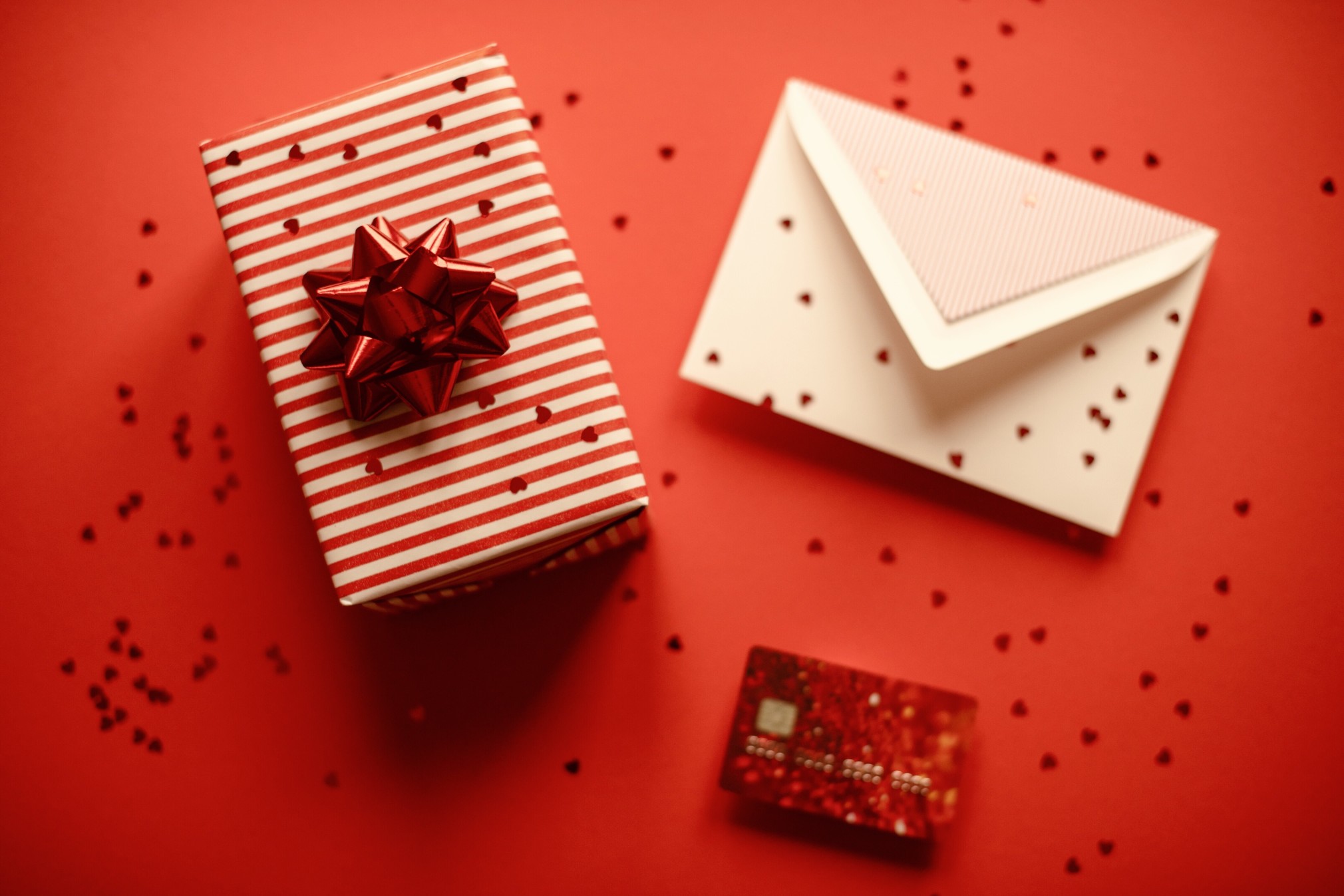 Valentines present credit card