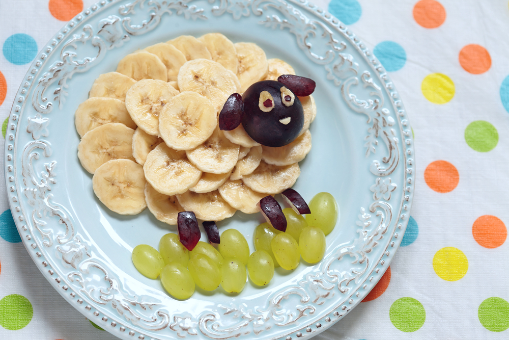 sheep fruit art