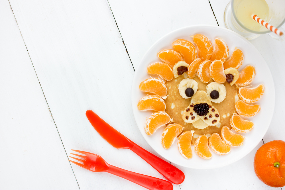 lion food art for kids