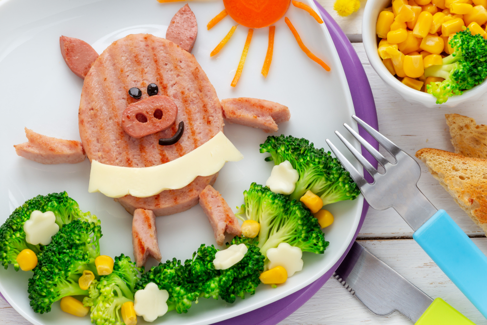 ballerina pig food art