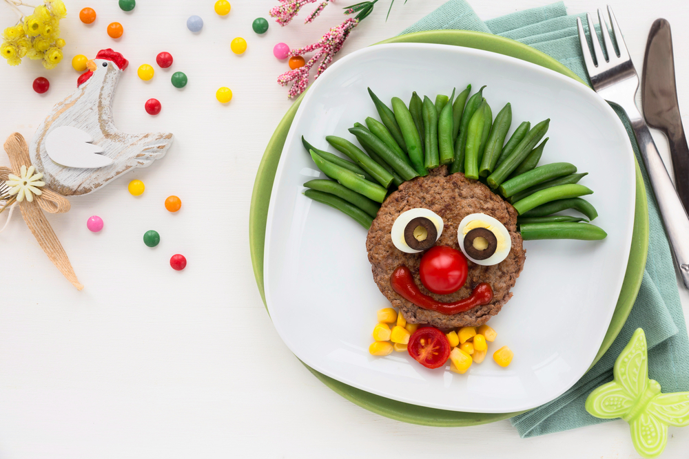 smiling clown fun food art