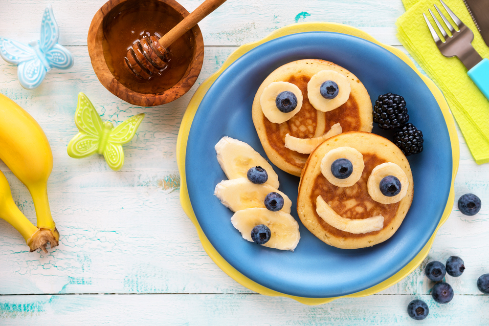 Smiling face for breakfast
