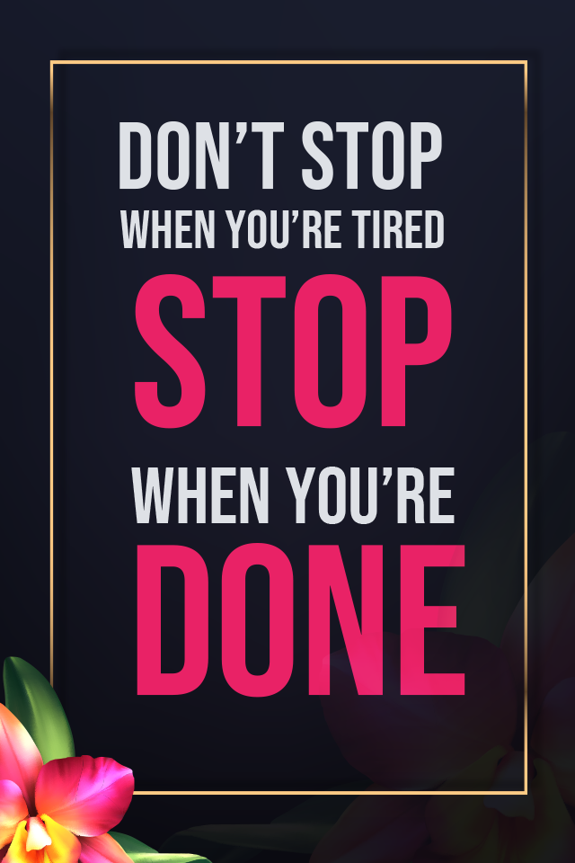 Don’t Stop