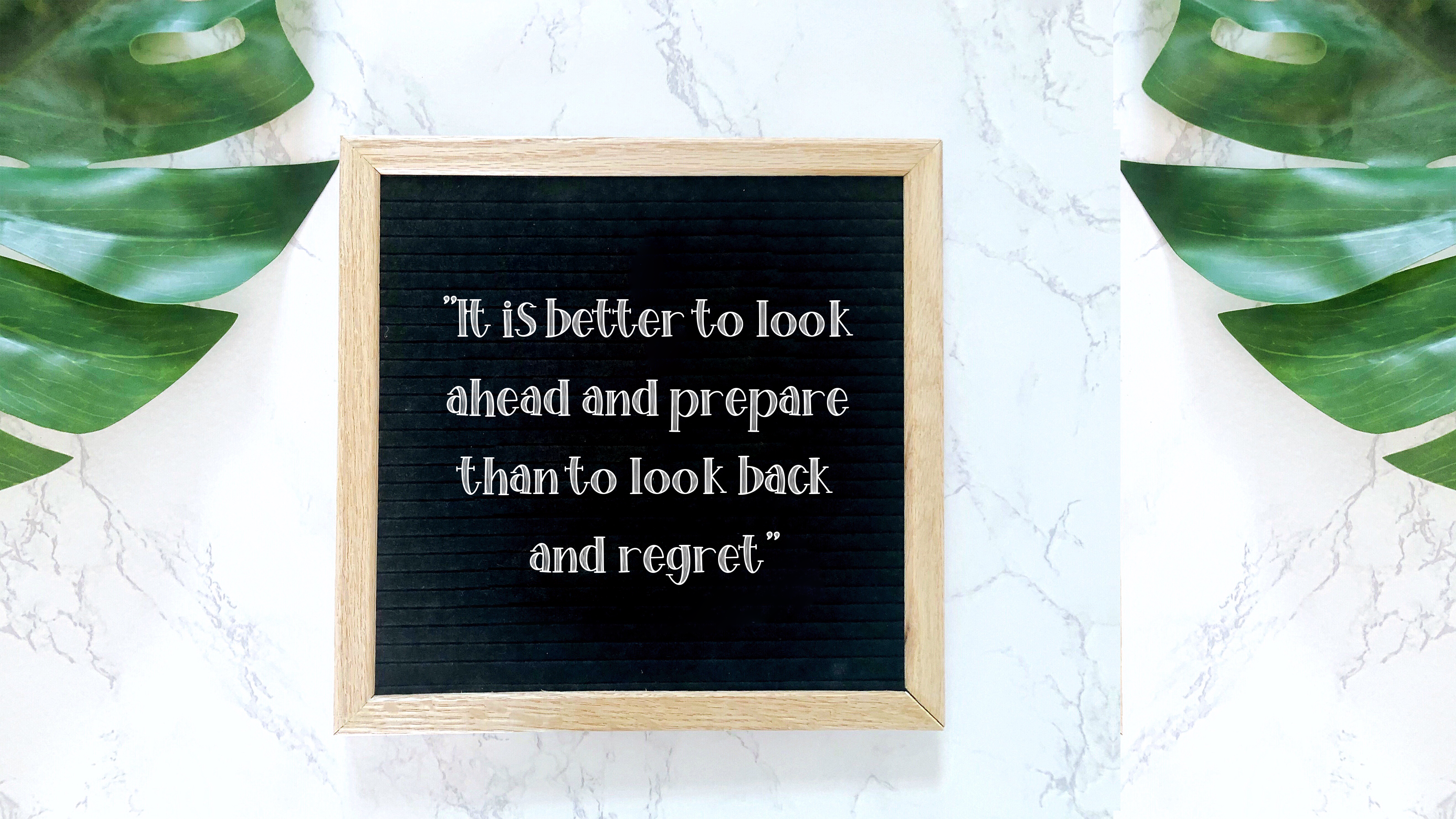 It is better to look ahead