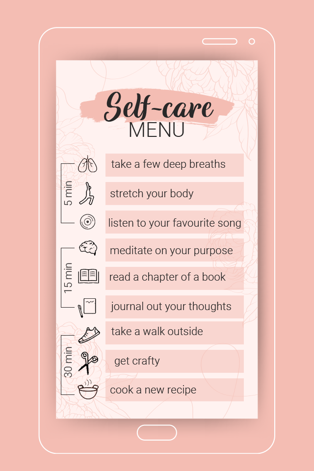 self care menu