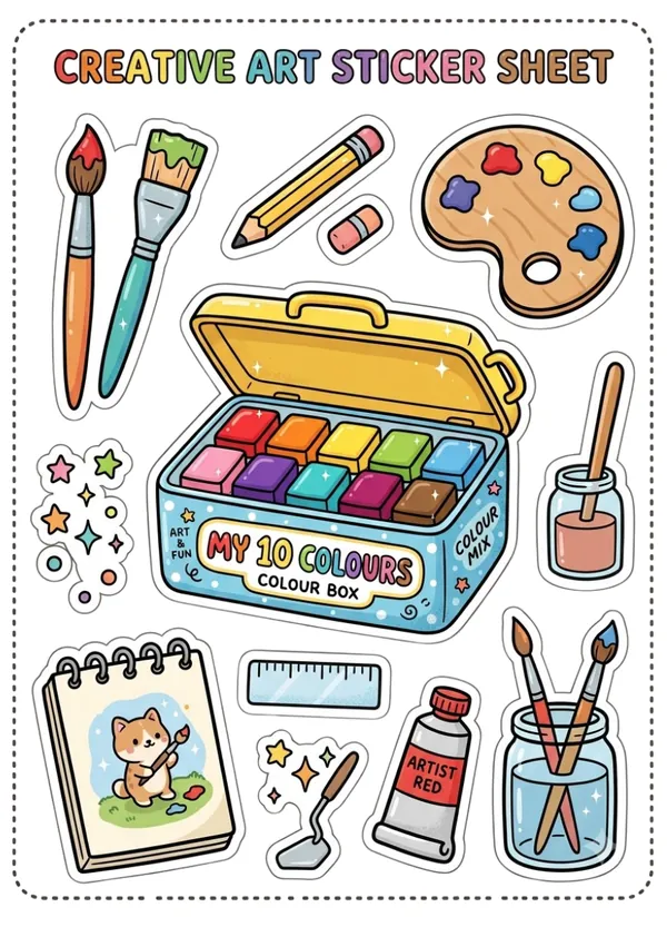 Art Sticker Sheet