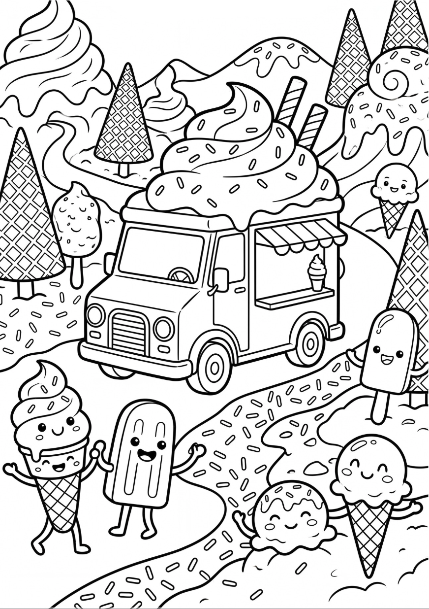 Color my Ice cream world