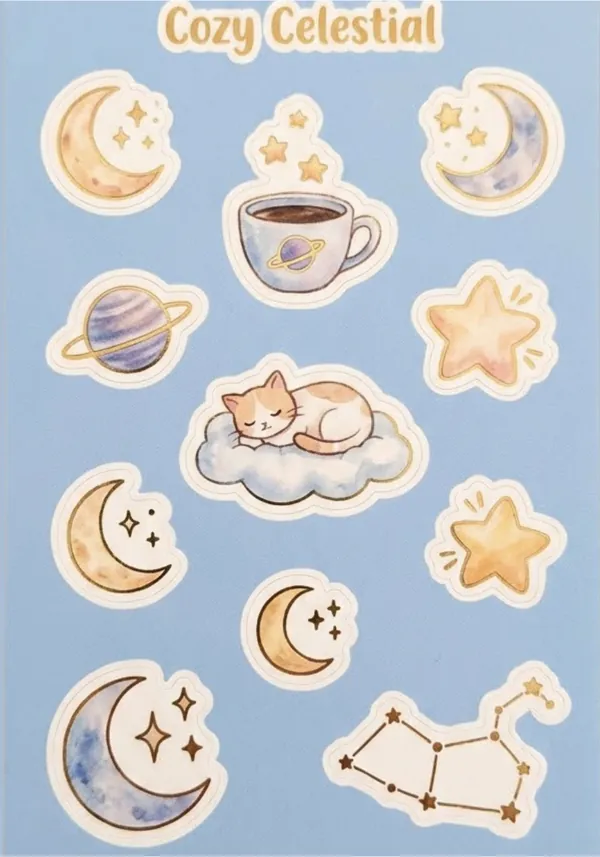 Cozy Celestial Stickers